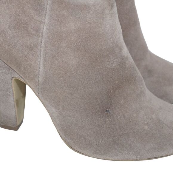 Steve Madden Penelope Tan Suede Heeled Ankle Booties, Size 5 - Picture 9 of 12